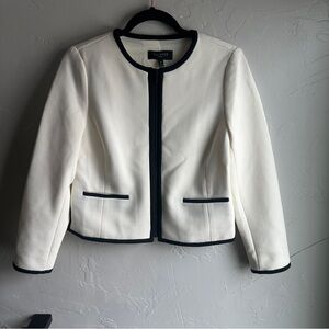 Talbots Cream Textured Blazer NWT Quiet Luxury Preppy Old Money Classic Chic 4P